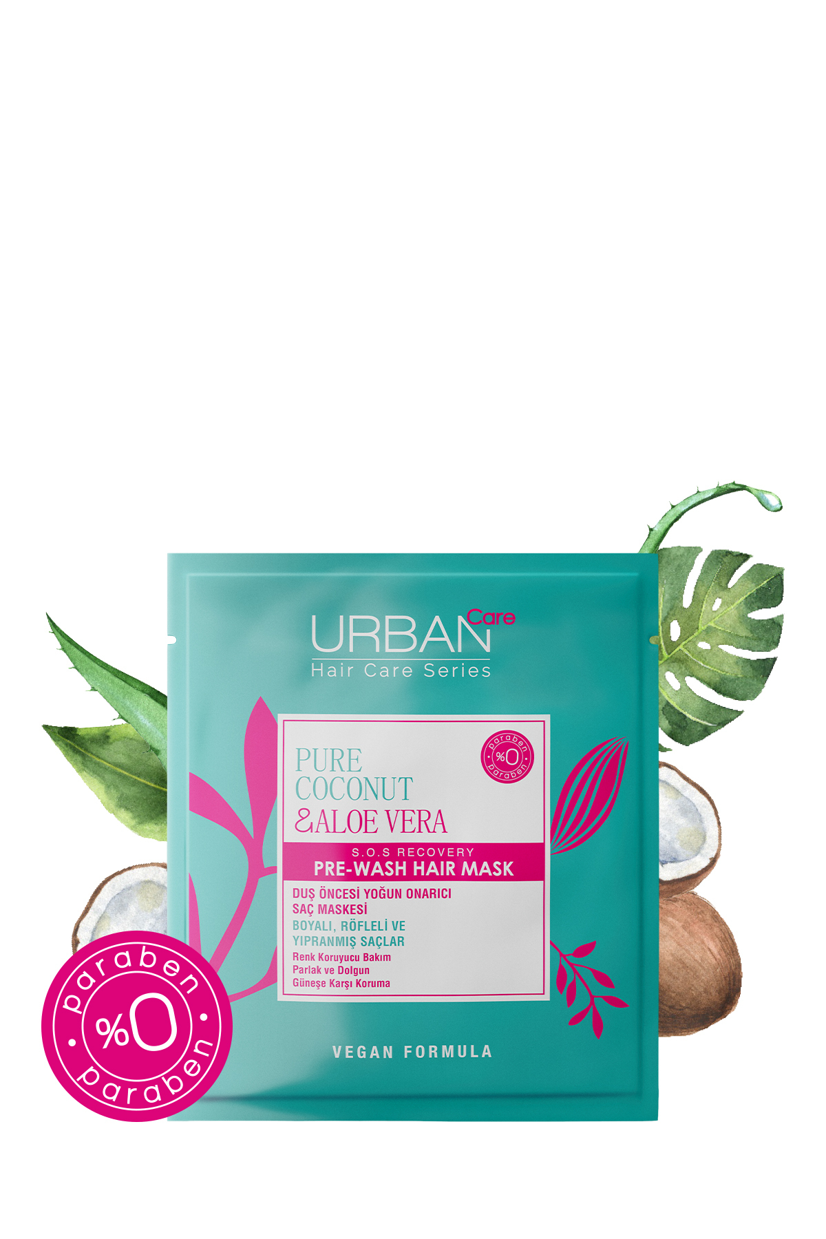 URBAN CARE PURE COCONUT&ALOE VERA DUŞ ÖNCESİ MASKE-