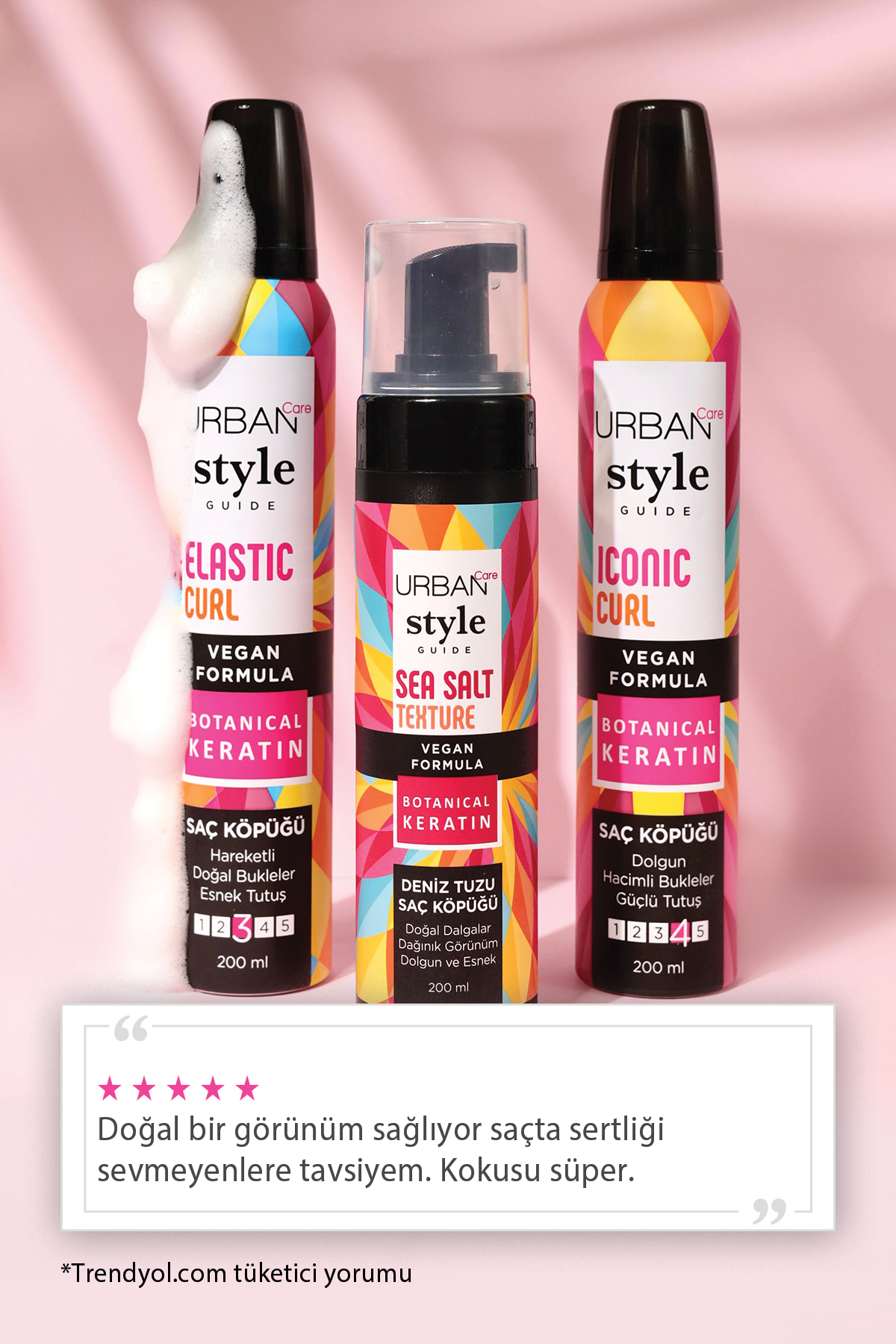 URBAN CARE STYLE GUİDE DENİZ TUZU SAÇ KÖPÜĞÜ  200ML-