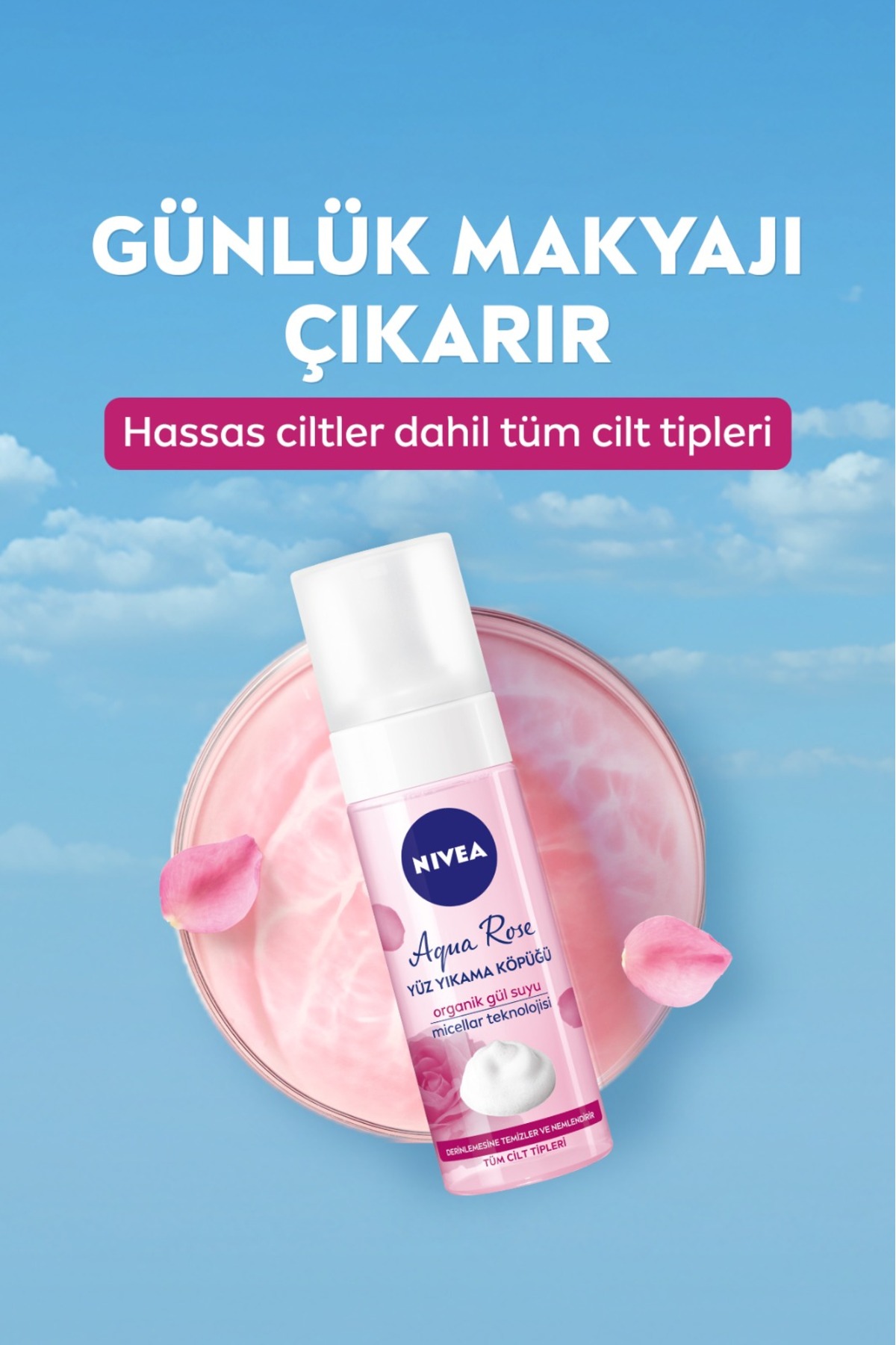 NİVEA YÜZ YIKAMA KÖPÜĞÜ TÜM CİLTLER AQUA RO 150 ML-