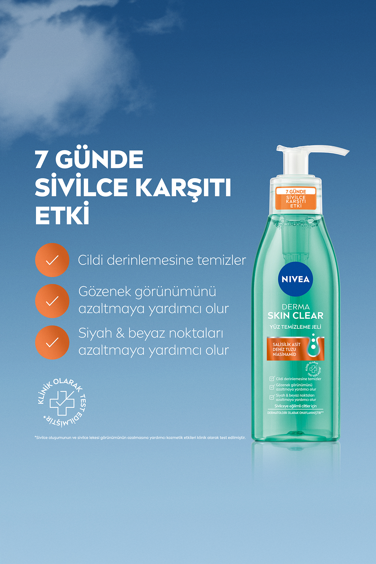 NIVEA DERMA SKIN CLEAR SİVİLCE KAR.YÜZ TEM.JELİ-