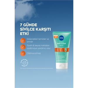 NIVEA DERMA SKIN CLEAR SİVİLCE KARŞITI YÜZ TEMİZLEME JELİ 150ML-