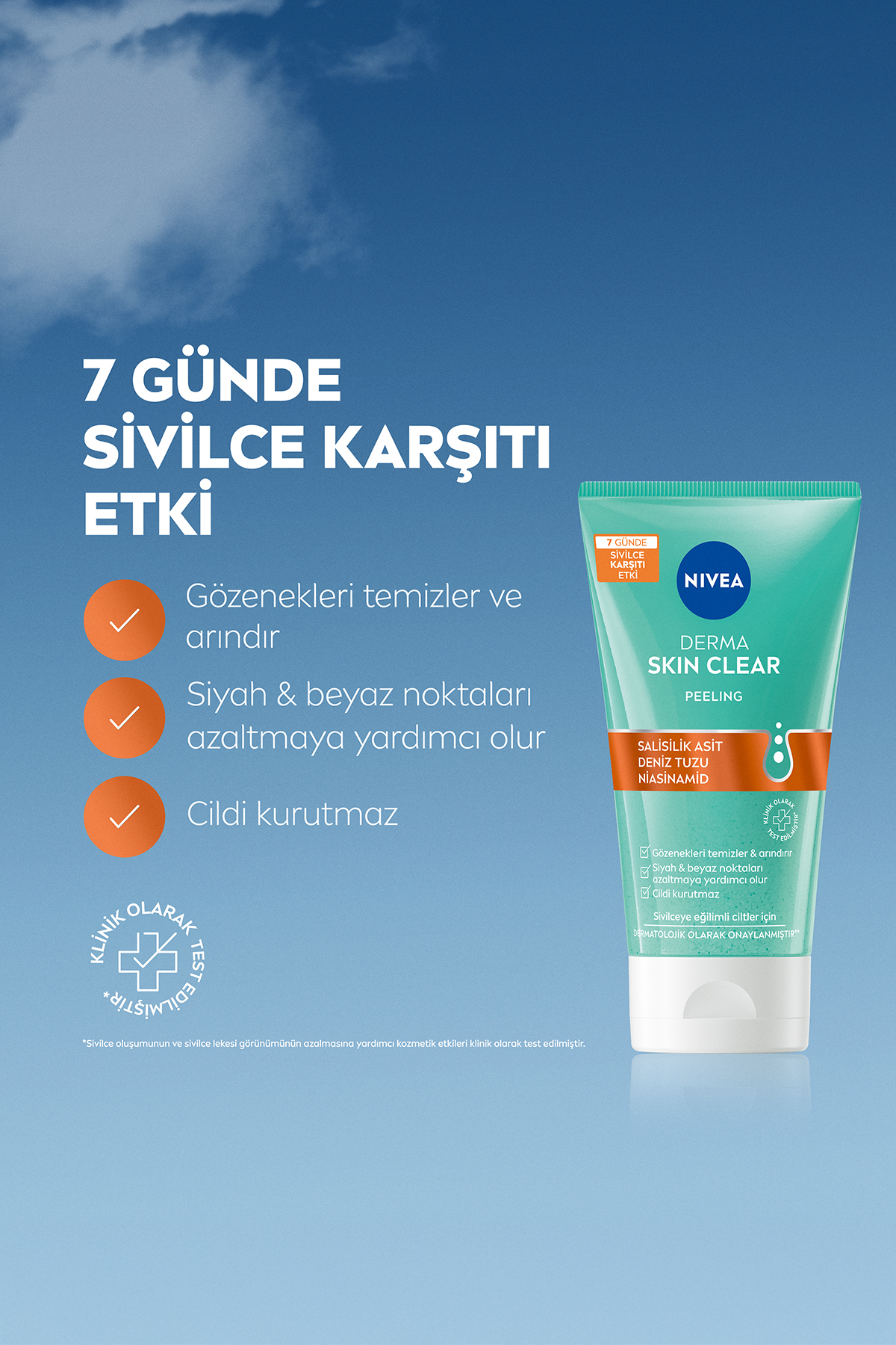 NIVEA DERMA SKIN CLEAR SİVİLCE KARŞITI YÜZ TEMİZLEME JELİ 150ML-