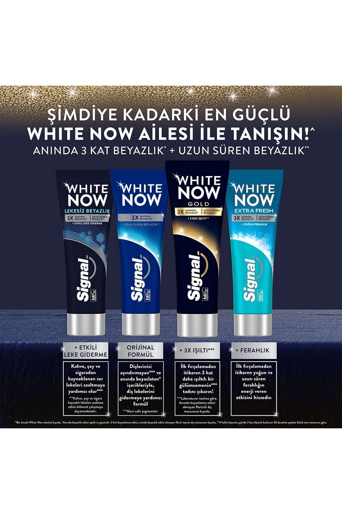 SİGNAL DİŞ MACUNU WHİTE NOW GOLD ANINDA 3 KAT BEYA-