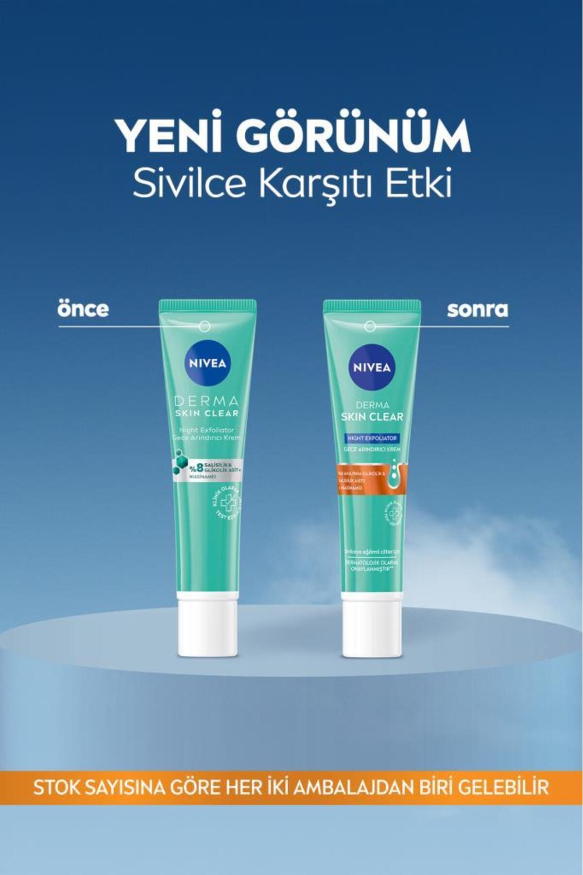 NIVEA DERMA SKIN CLEAR NIGHT EXFOLIATOR GECE 40ML-