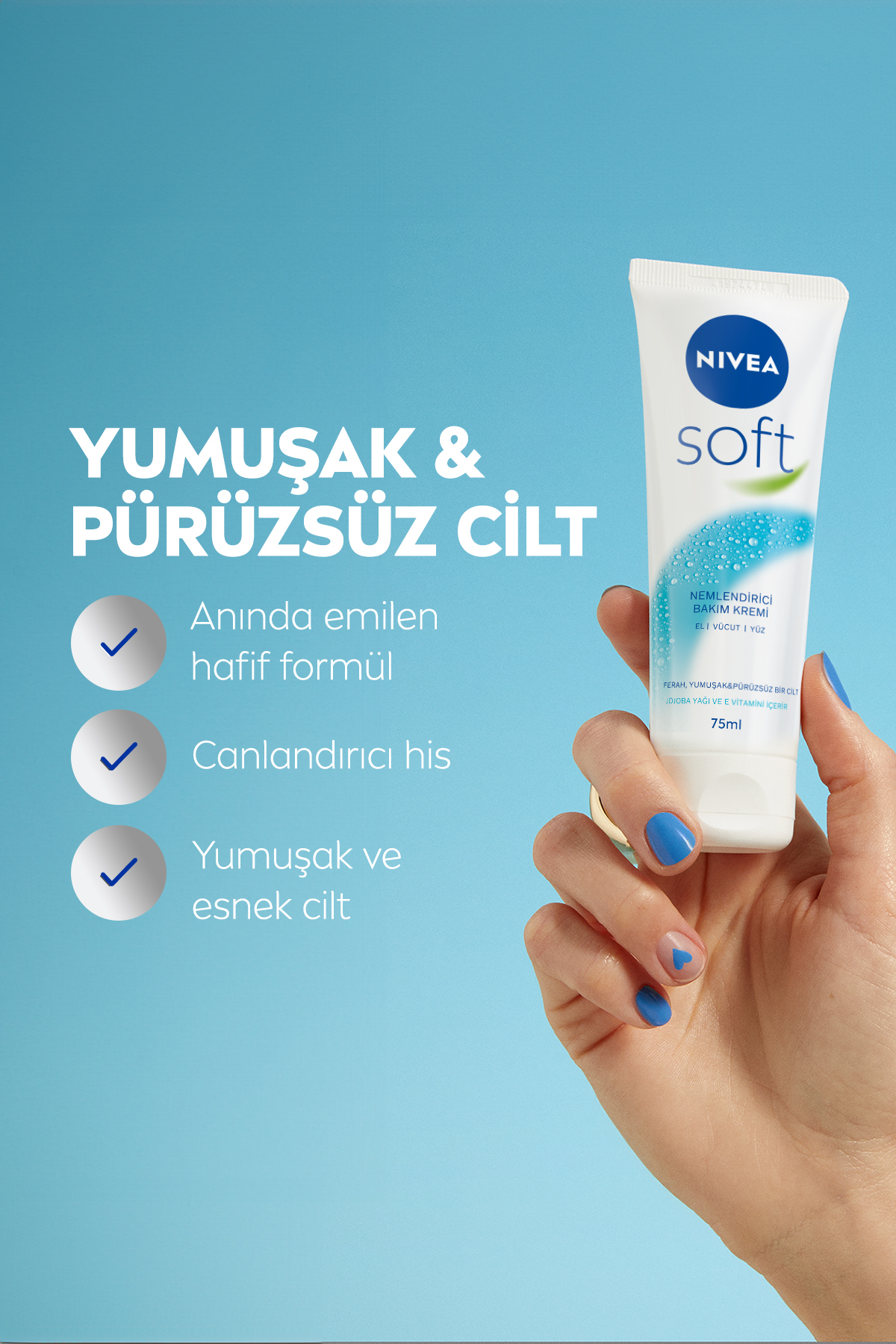 NIVEA SOFT EL BAKIM KREMİ 75ML-