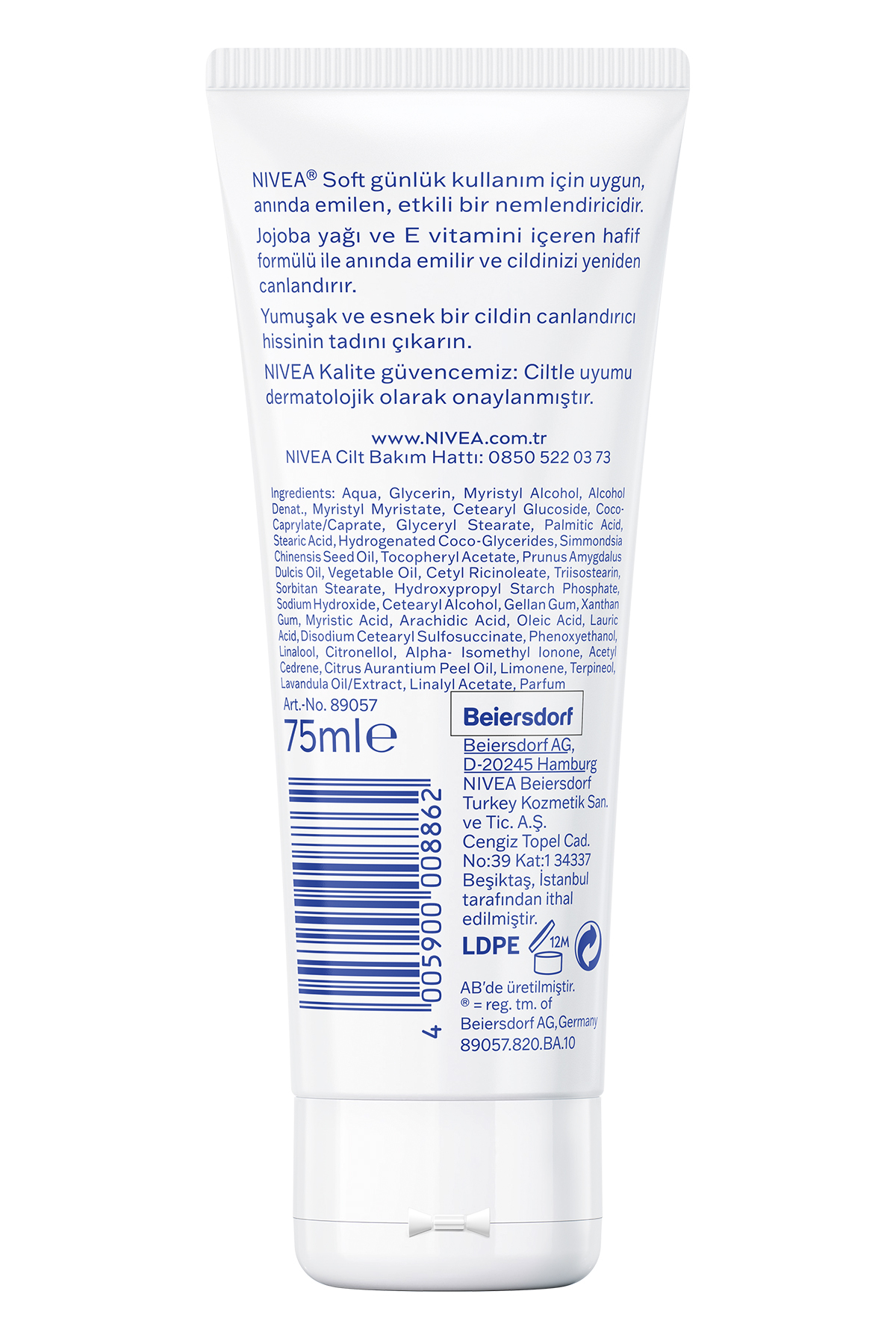 NIVEA SOFT EL BAKIM KREMİ 75ML-