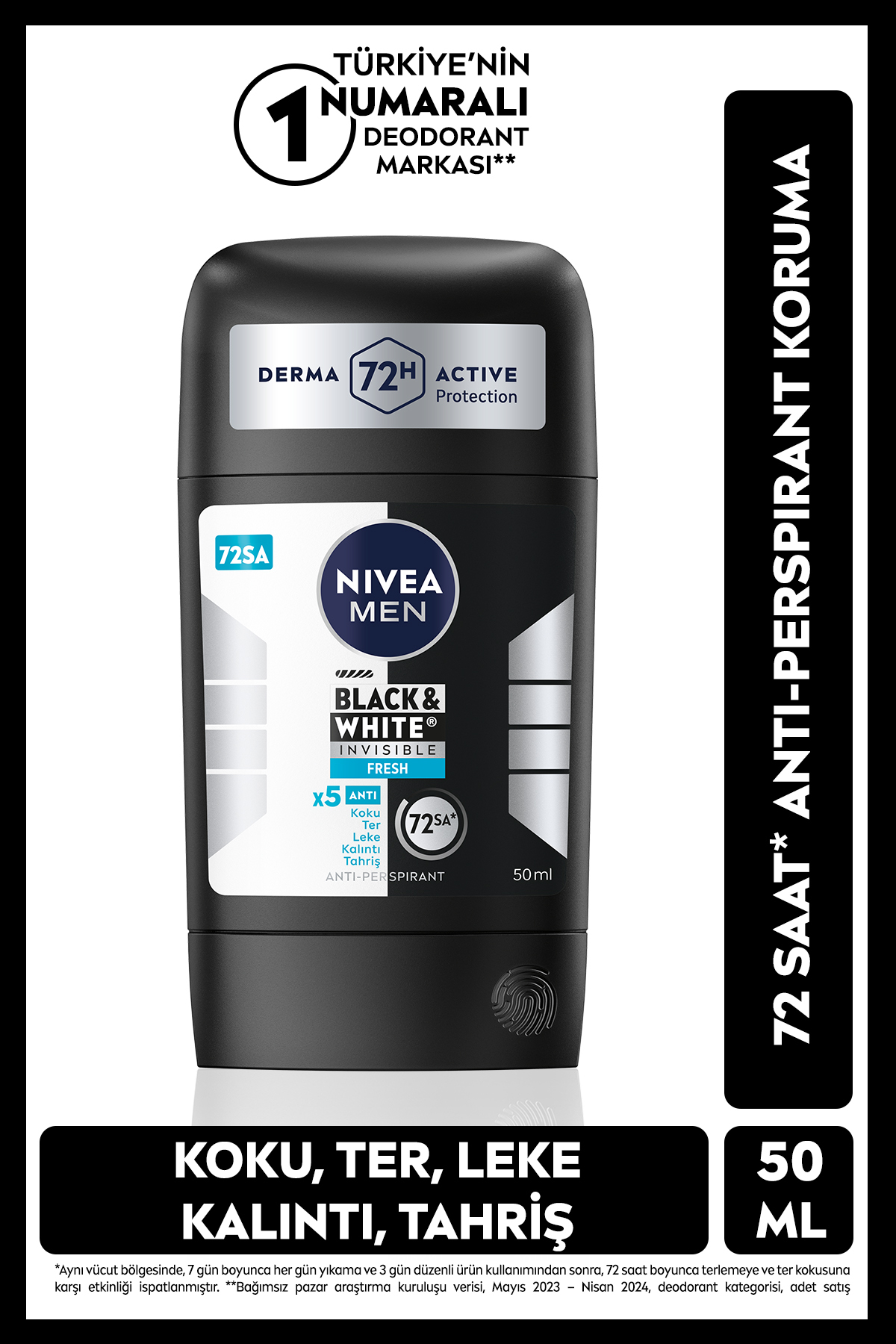 NIVEA BLACK&WHITE INVISIBLE ROLL-ON 50ML-