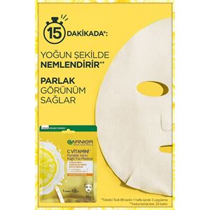 Garnier C Vitamini Parlaklık Verici Kağıt Yüz Mask-