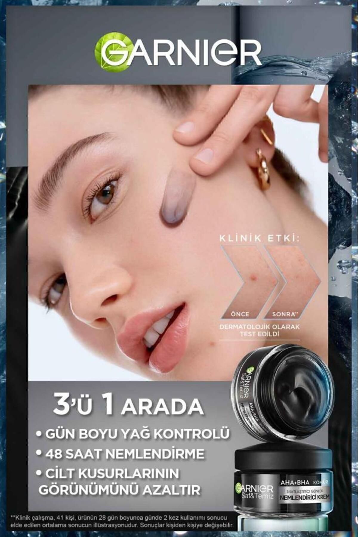 Garnier AHA+BHA Matlaştırıcı Nemlendirici Krem 50m-