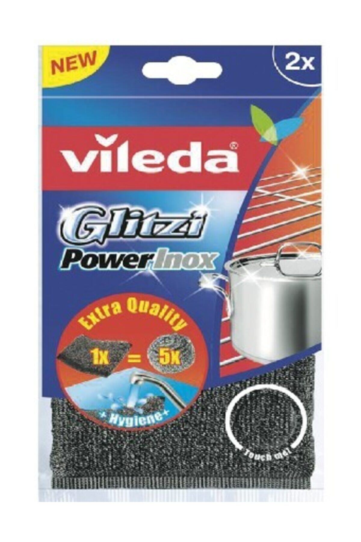 Vileda 2'li Glitzi Power Inox Çelik Bulaşık Teli-