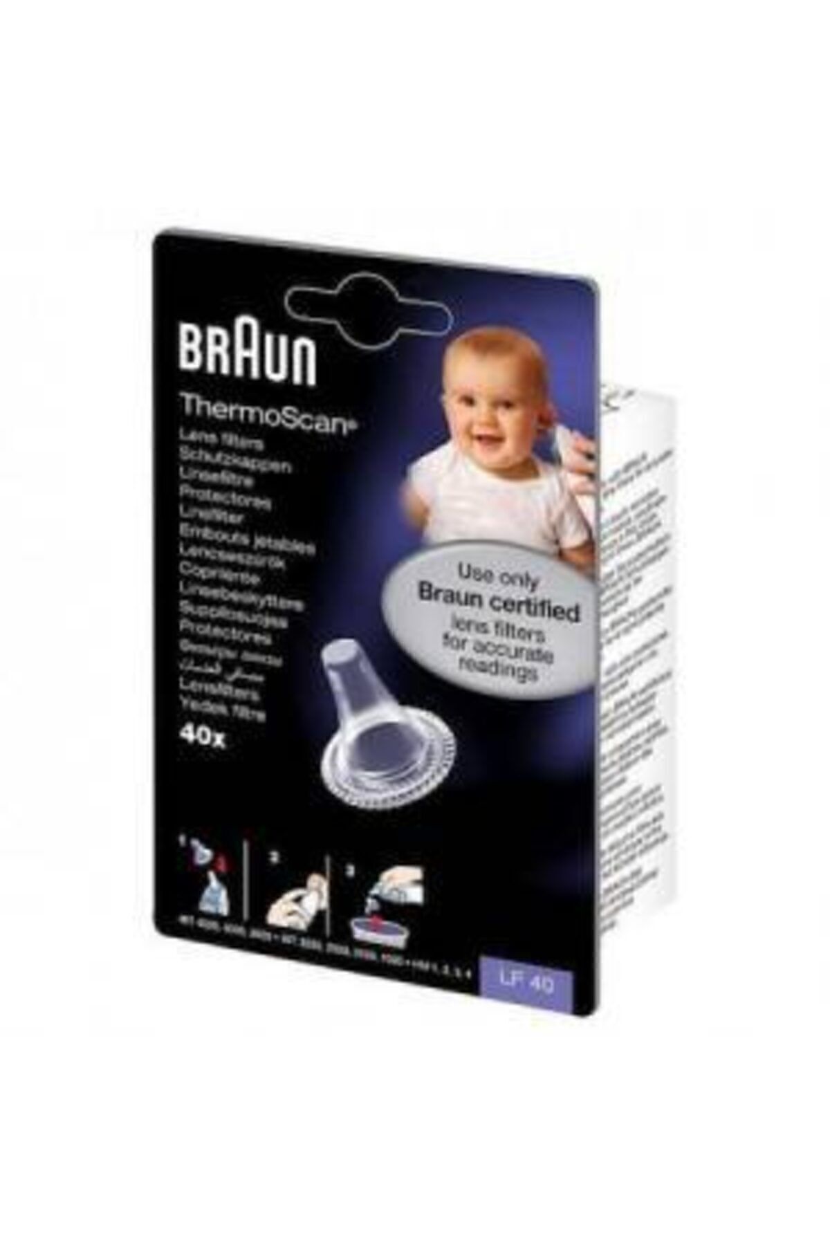 Braun Lf40 Ateş Ölçer Yedek Filtre-