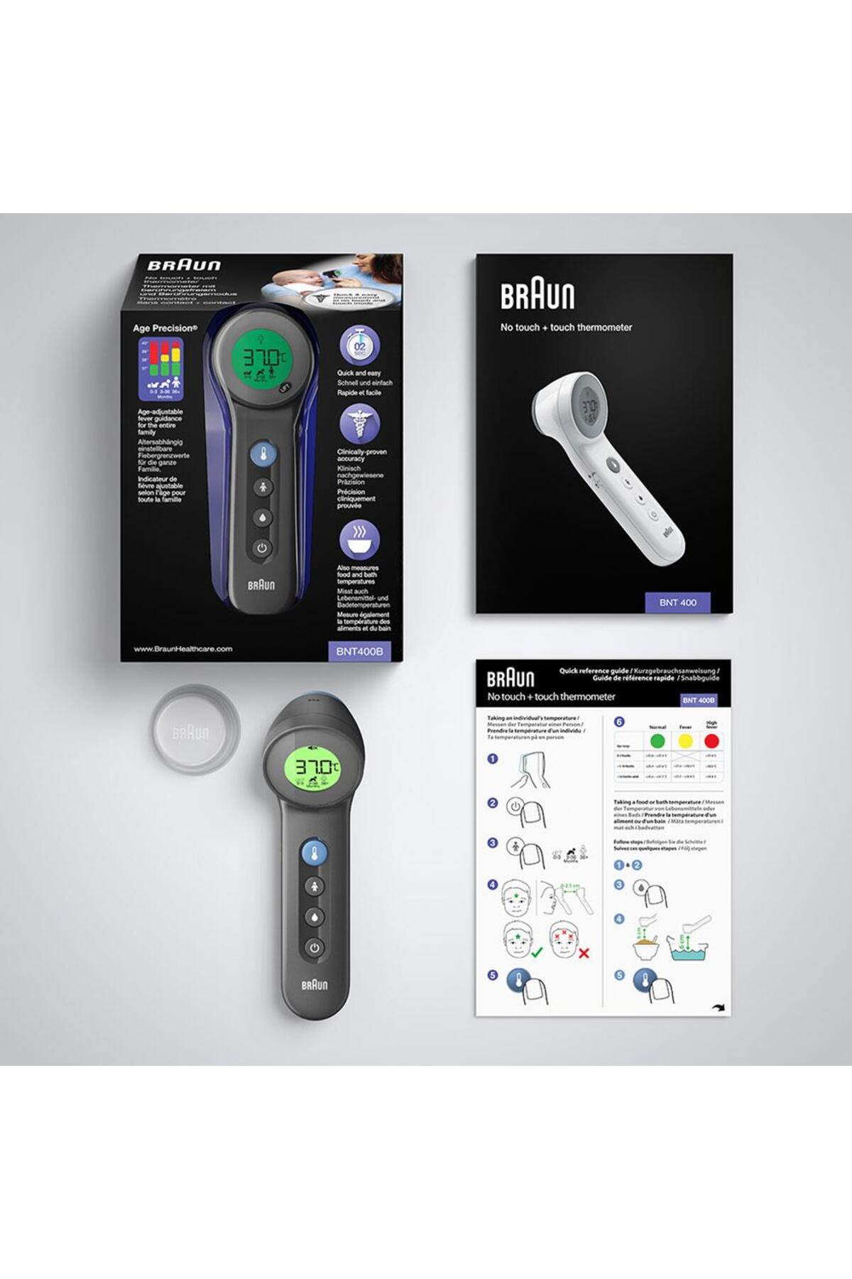 Braun Bnt400 Temassız Alından Ateş Ölçer Siyah-