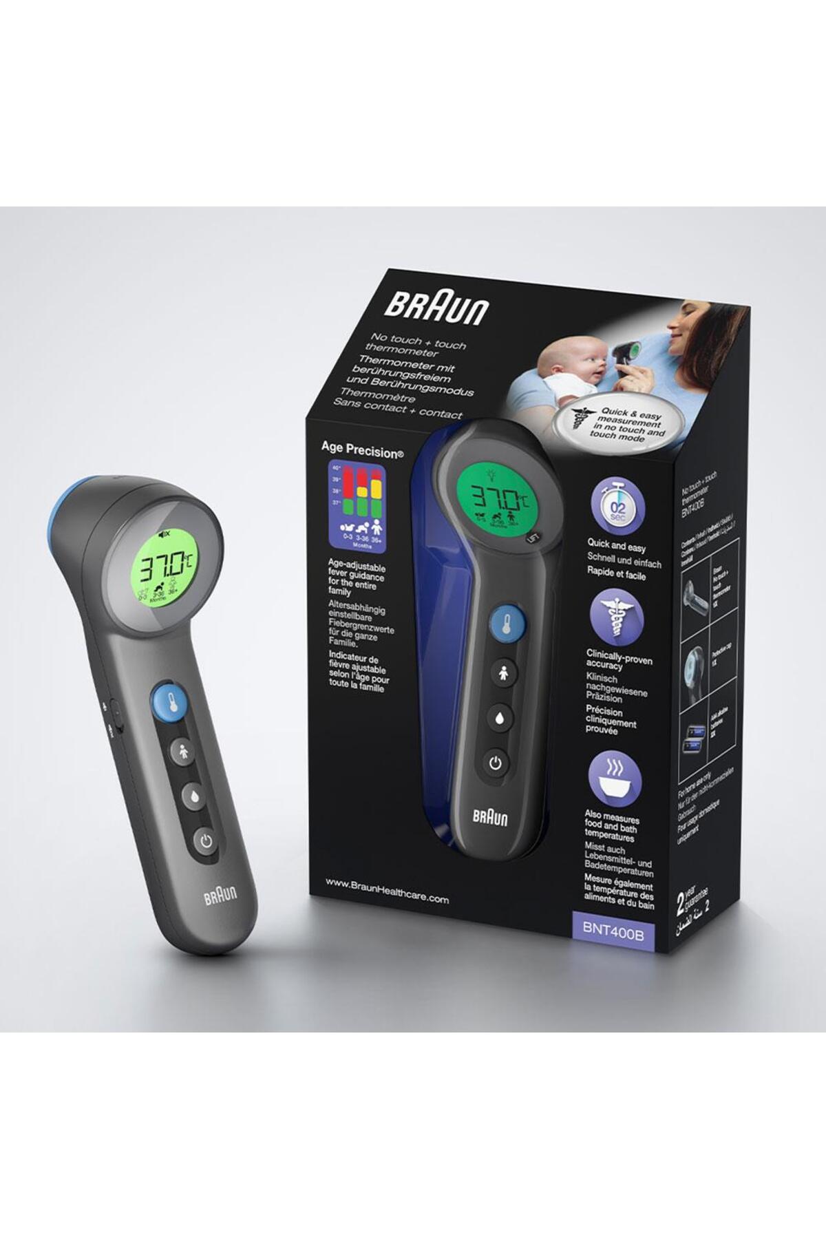 Braun Bnt400 Temassız Alından Ateş Ölçer Siyah-