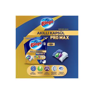 Bingo Akıllı Kapsül Pro Max Bulaşık Makinesi Deterjanı Tableti 60lı-
