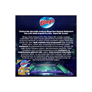 Bingo Akıllı Kapsül Pro Max Bulaşık Makinesi Deterjanı Tableti 60lı-