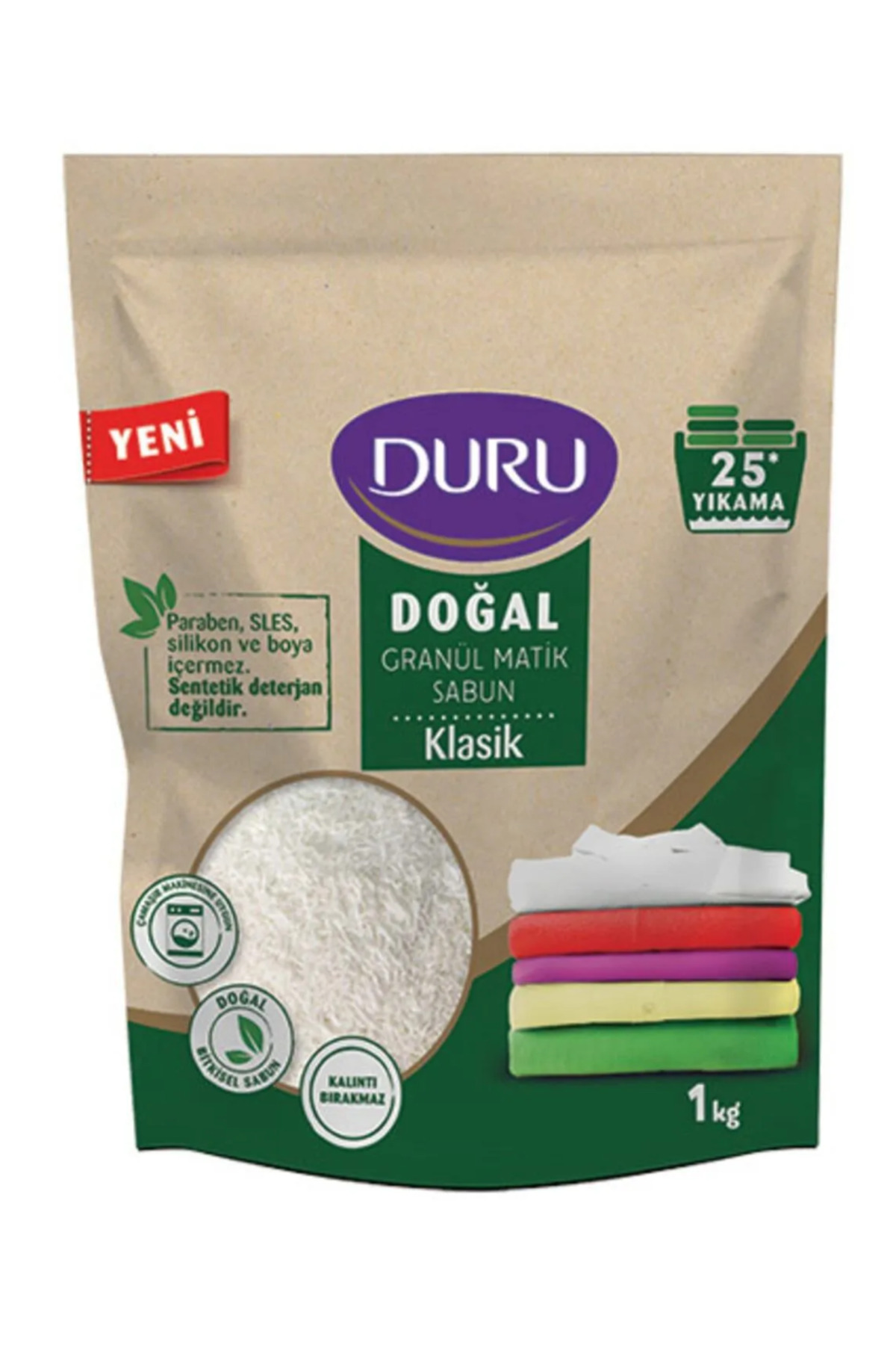 Duru Klasik Granül Matik 25 Yıkama Sabun 1 kg-