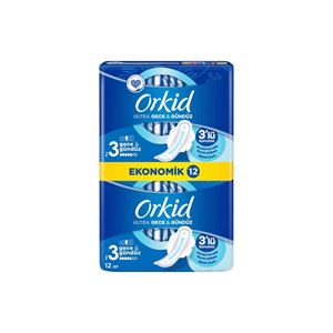 ORKİD ULTRA GECE & GÜNDÜZ (BOY 3) 12 ADET HİJYENİK PED-