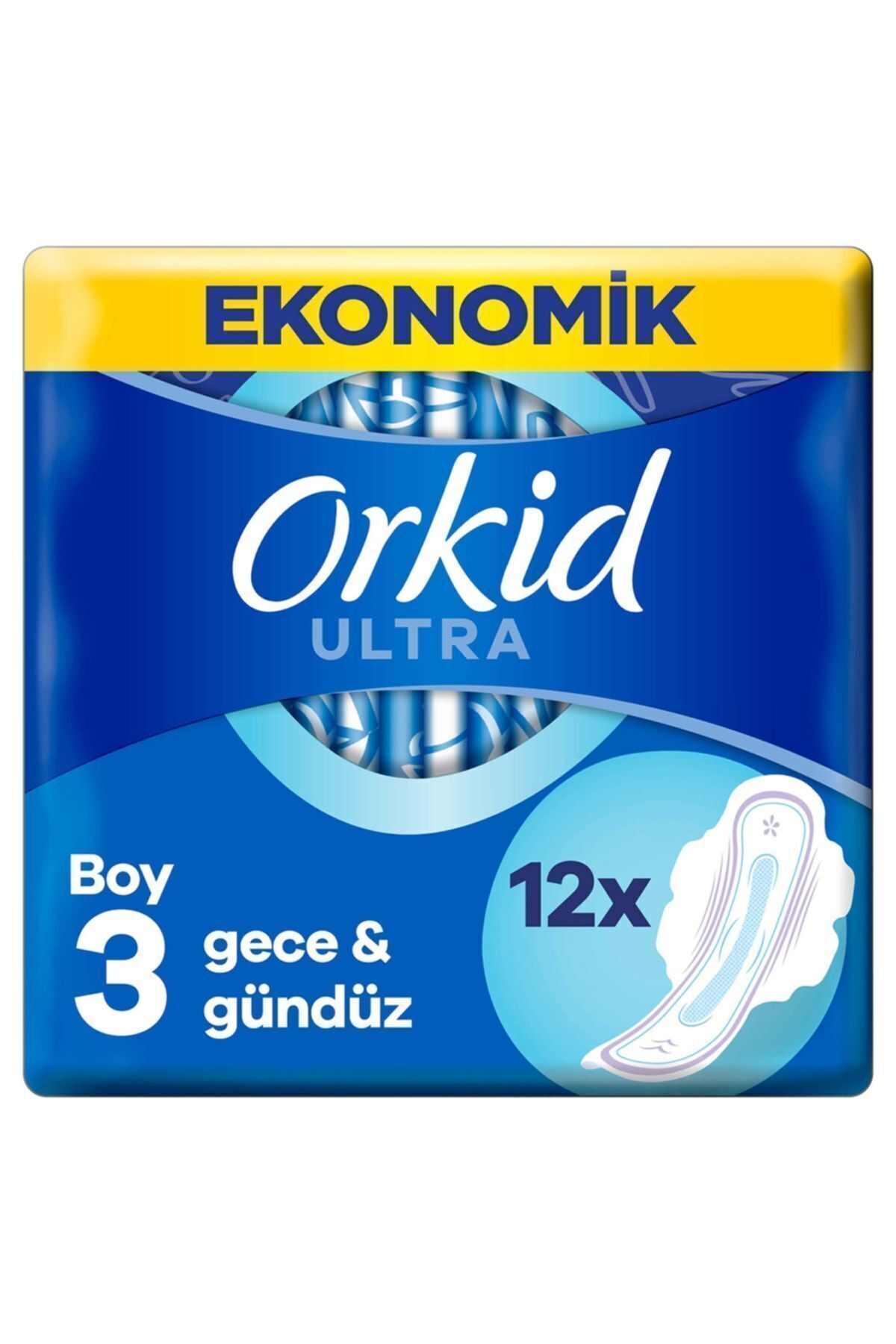ORKİD ULTRA GECE & GÜNDÜZ (BOY 3) 12 ADET HİJYENİK PED-