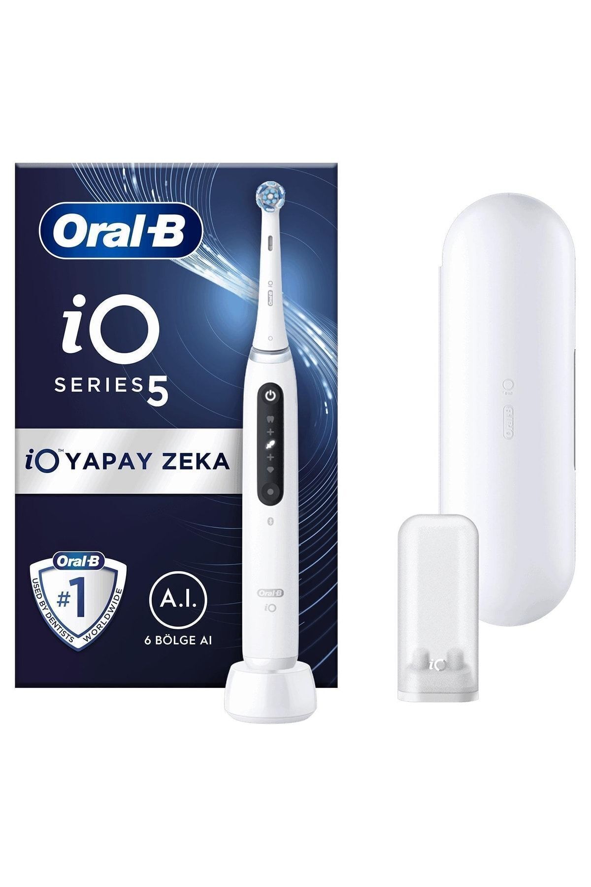 Oral-B iO 5 Şarjlı Diş Fırçası - Beyaz-