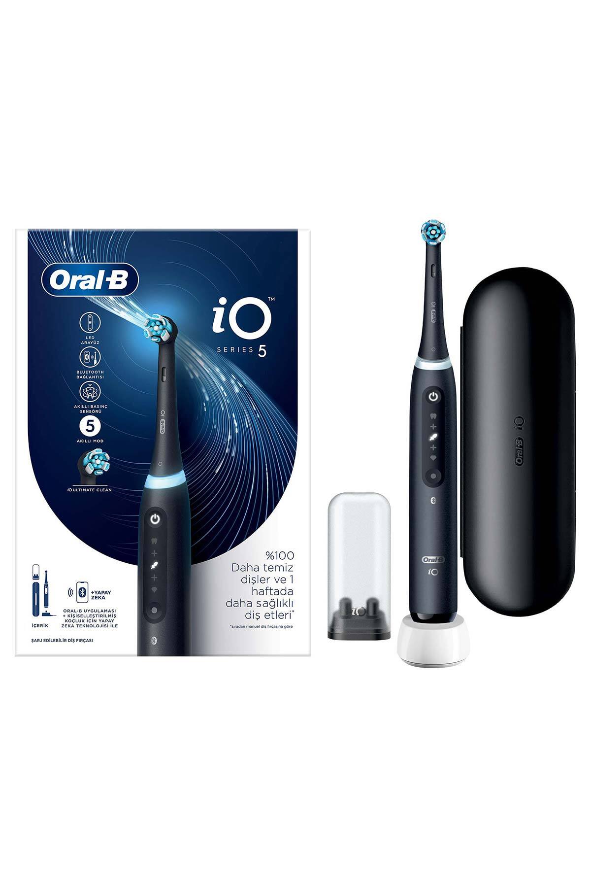 Oral-B iO 5 Şarjlı Diş Fırçası - Mat Siyah-