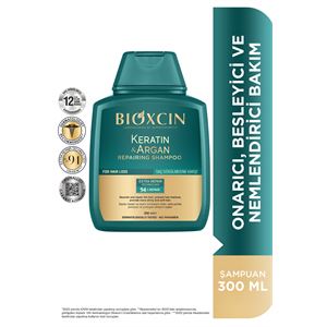 Bioxcin Keratin & Argan Onarıcı Şampuan 300 Ml - Yıpranmış Ve Hasar Görmüş Saçlar 2 Li Avantaj Set-