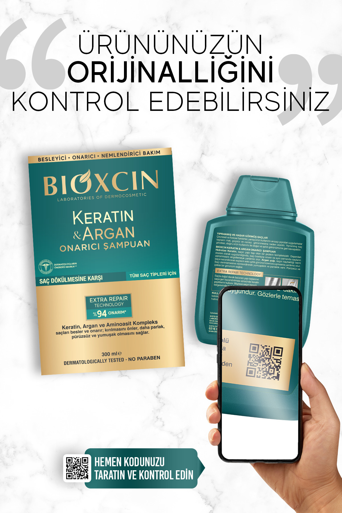 Bioxcin Keratin & Argan Onarıcı Şampuan 300 Ml - Yıpranmış Ve Hasar Görmüş Saçlar 2 Li Avantaj Set-
