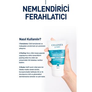 CELENES BY SWEDEN NEMLENDİRİCİ VE CANLANDIRICI THERMAL 3Ü 1 ARADA THERMAL PEELİNG MASKE 150 ML-