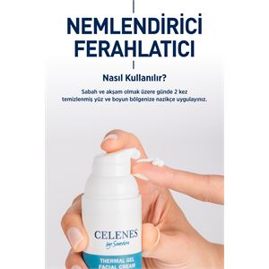 CELENES BY SWEDEN NEMLENDİRİCİ VE CANLANDIRICI THERMAL JEL GÜNLÜK BAKIM KREMİ 50 ML-