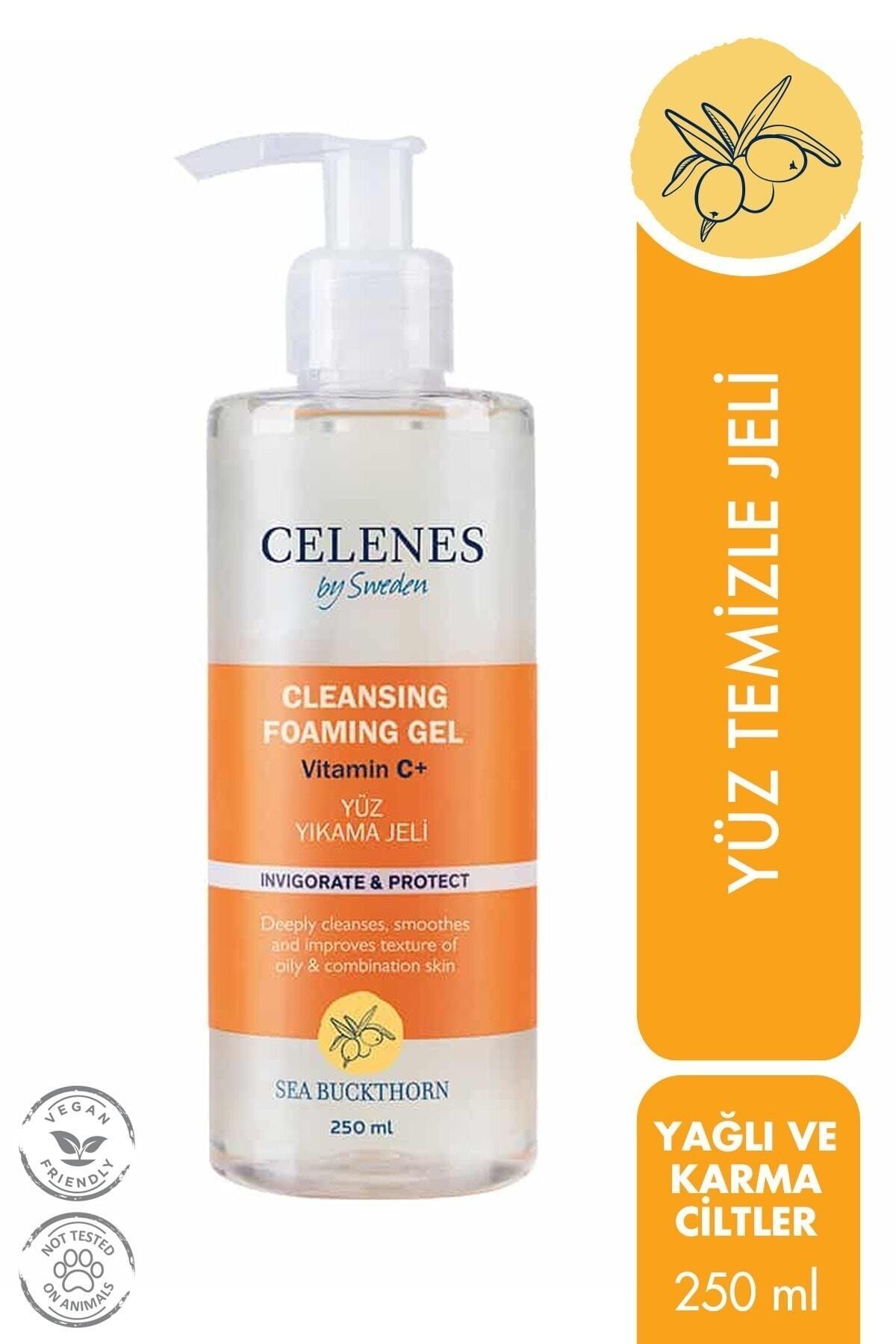 CELENES BY SWEDEN AYDINLATICI VE CİLT TONU EŞİTLEYİCİ SEA BUCKTHORN YÜZ YIKAMA JELİ YAĞLI VE KARMA CİLTLER 250 ML-