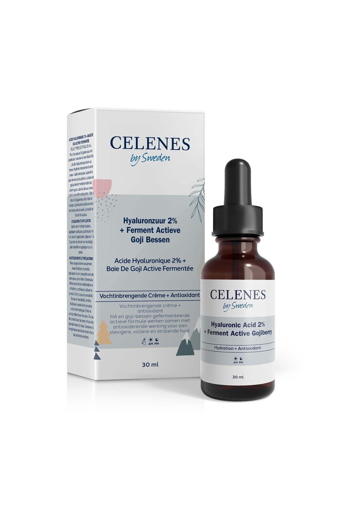 Celenes by Sweden Hyaluronic Acid + Ferment Active Gojiberry 30 Ml-