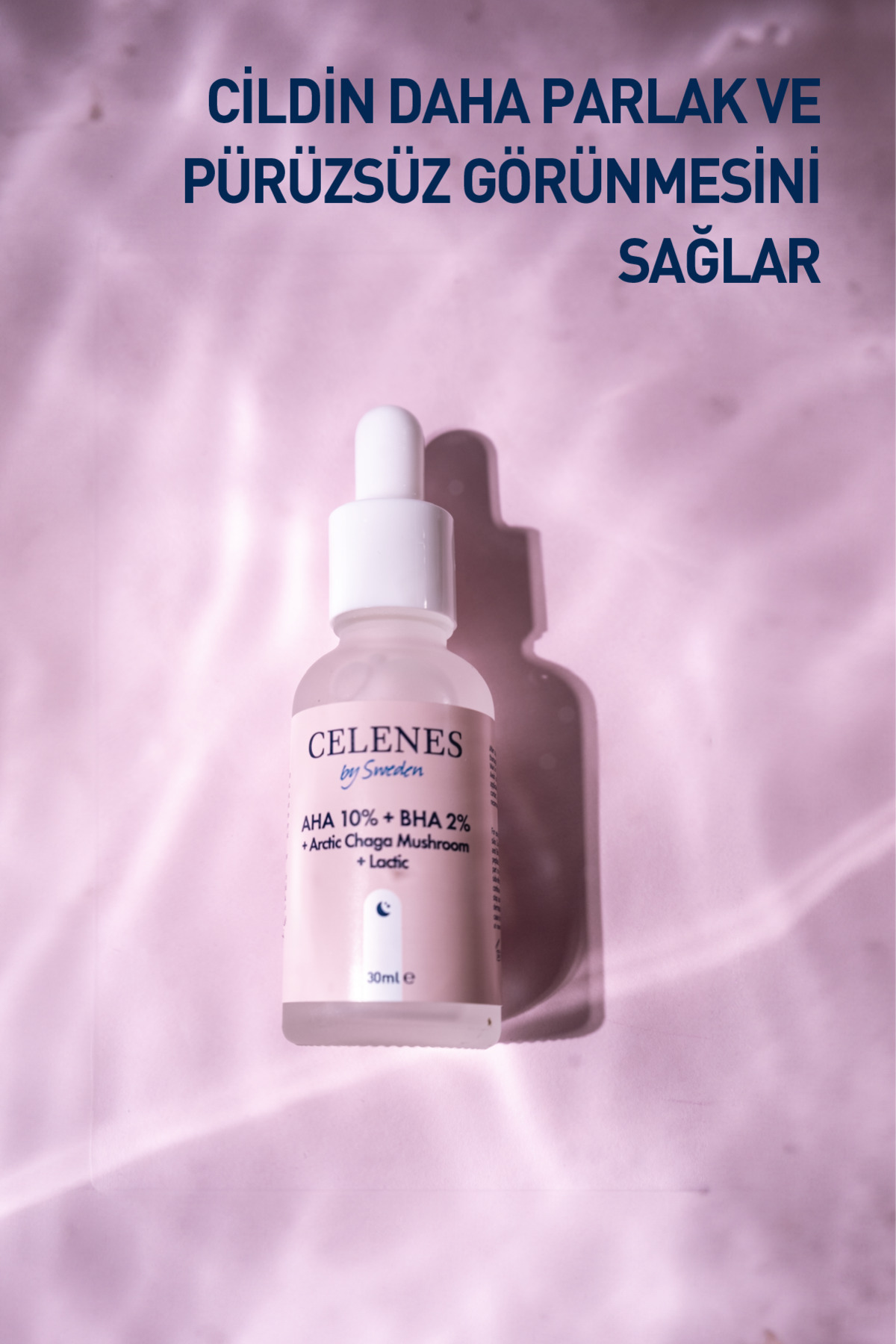 CELENES BY SWEDEN AHA + BHA + LACTİN + ARCTİC CHAGA MUSHROOM 30 ML-