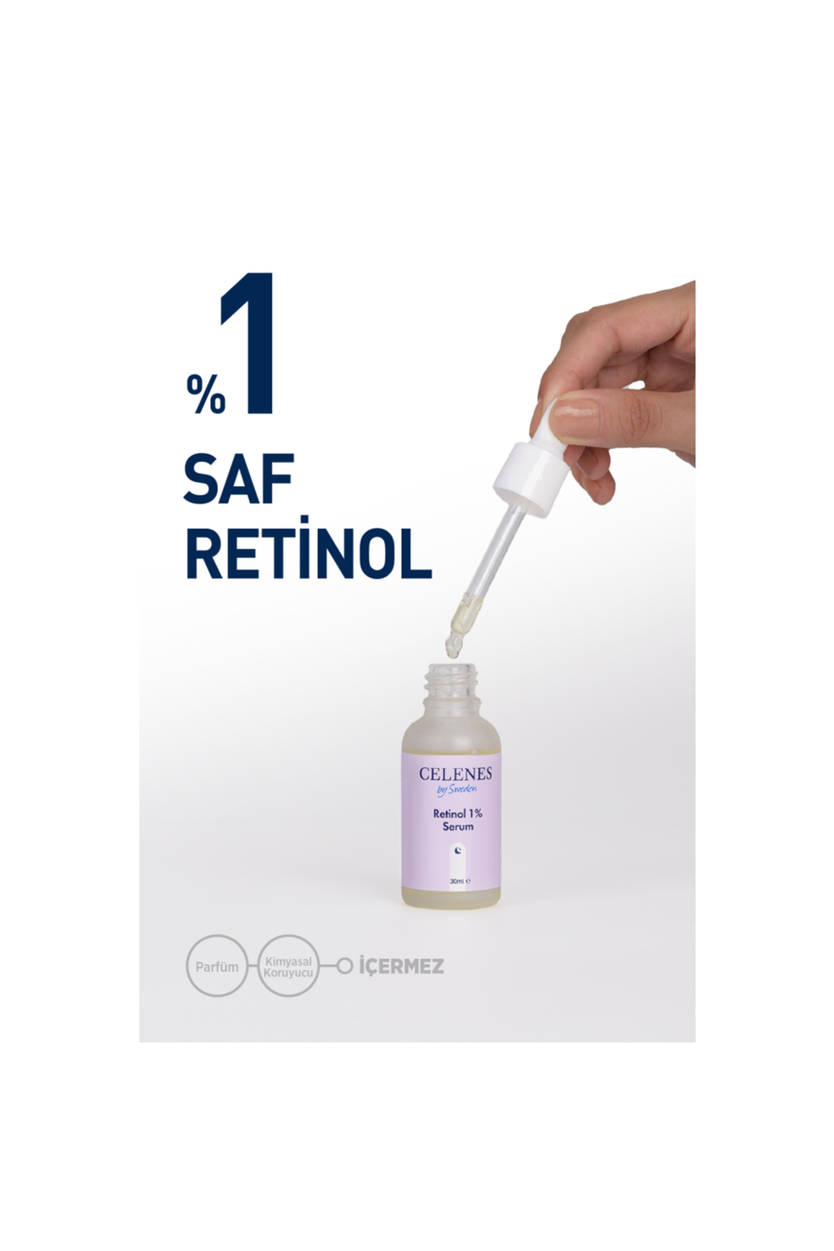 CELENES BY SWEDEN KIRIŞIKLIK KARŞITI RENA RETİNOL CİLT YENİLEYİCİ BAKIM SERUMU 30 ML-