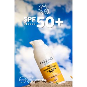 CELENES BY SWEDEN HERBAL DRY TOUCH SPF 50 MAT BİTİŞLİ RENKLİ GÜNEŞ KREMİ - YÜZ VE DEKOLTE BÖLGESİ 50 ML-