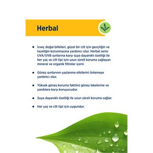 CELENES BY SWEDEN HERBAL DRY TOUCH SPF 50 MAT BİTİŞLİ RENKLİ GÜNEŞ KREMİ - YÜZ VE DEKOLTE BÖLGESİ 50 ML-