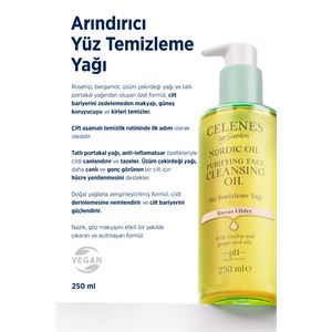 CELENES BY SWEDEN NORDİC OİL ARINDIRICI YÜZ TEMİZLEME YAĞI HASSAS CİLTLER-