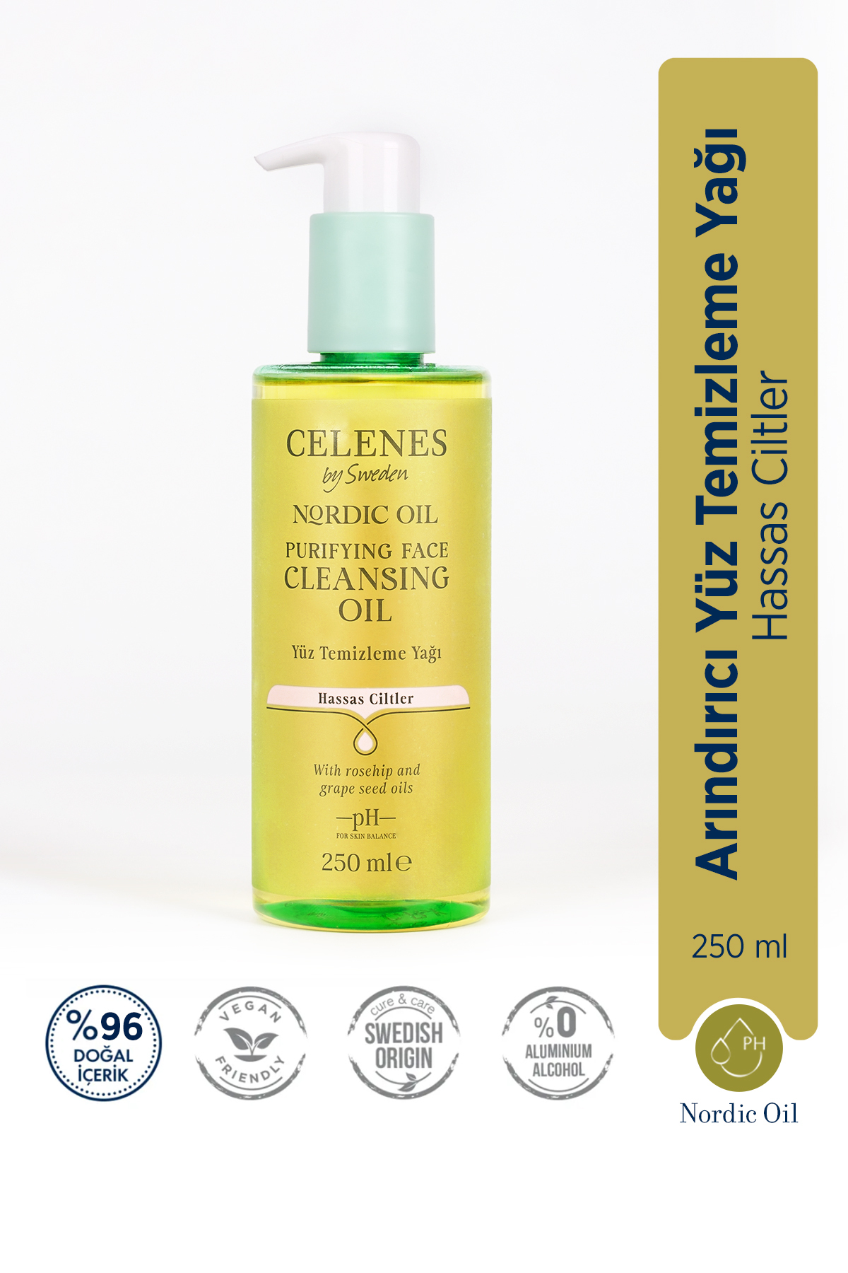 CELENES BY SWEDEN NORDİC OİL ARINDIRICI YÜZ TEMİZLEME YAĞI HASSAS CİLTLER-
