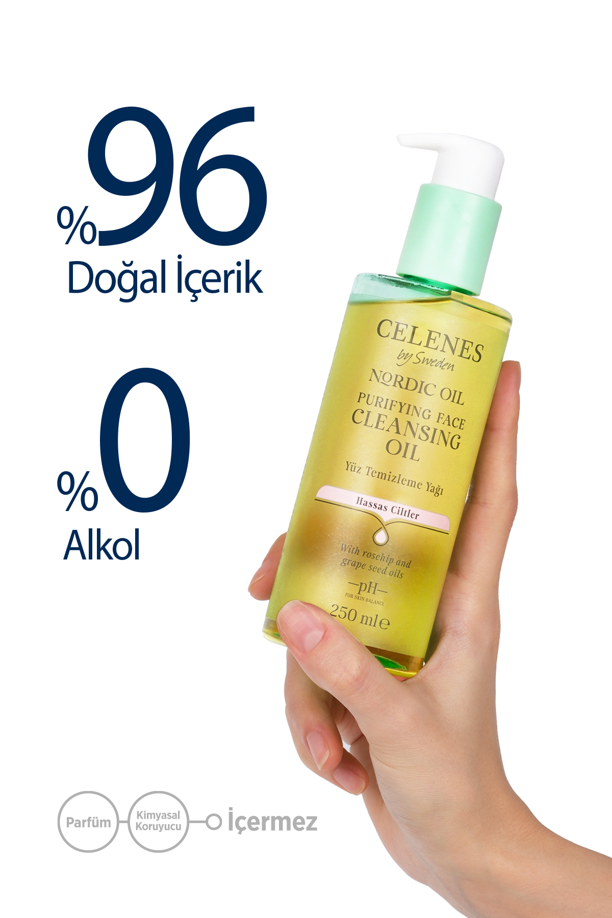 CELENES BY SWEDEN NORDİC OİL ARINDIRICI YÜZ TEMİZLEME YAĞI HASSAS CİLTLER-