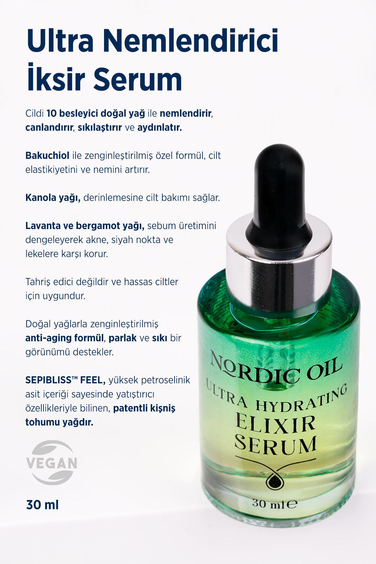 CELENES BY SWEDEN NORDİC OİL ULTRA NEMLENDİRİCİ ELİXİR SERUM-