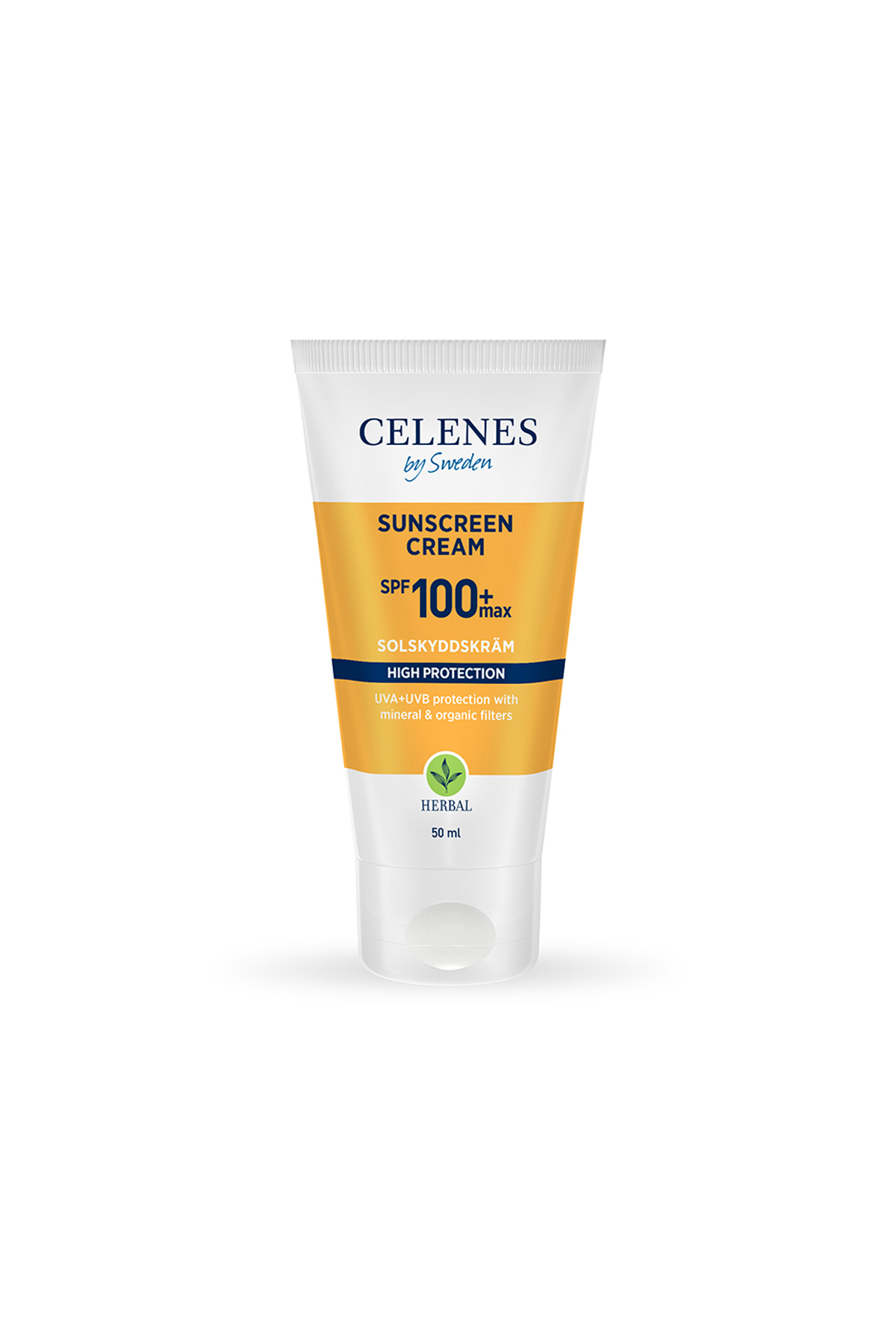 CELENES BY SWEDEN HERBAL GÜNEŞ KORUMA KREMİ 100 MAX SPF 50ML / TÜM CİLT TİPLERİ-
