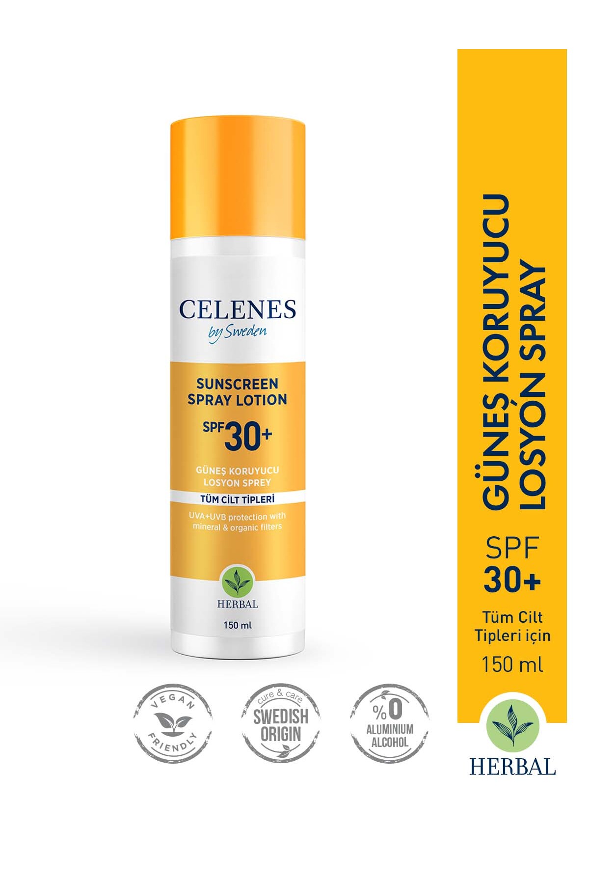 CELENES BY SWEDEN GÜNEŞ KORUYUCU LOSYON SPREY SPF+30 150 ML-