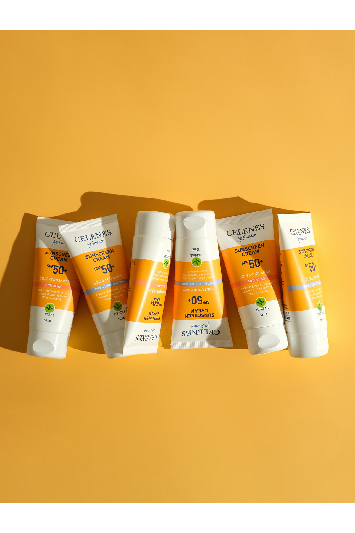 CELENES BY SWEDEN HERBAL YAŞLANMA KARŞITI GÜNEŞ KREMİ 50 SPF 50 ML-