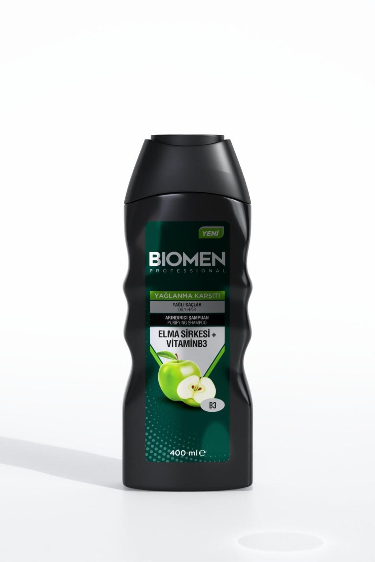 Biomen Elma Sirkesi Vitamin B3 Yağ Karışımlı Şampuan 400 Ml-