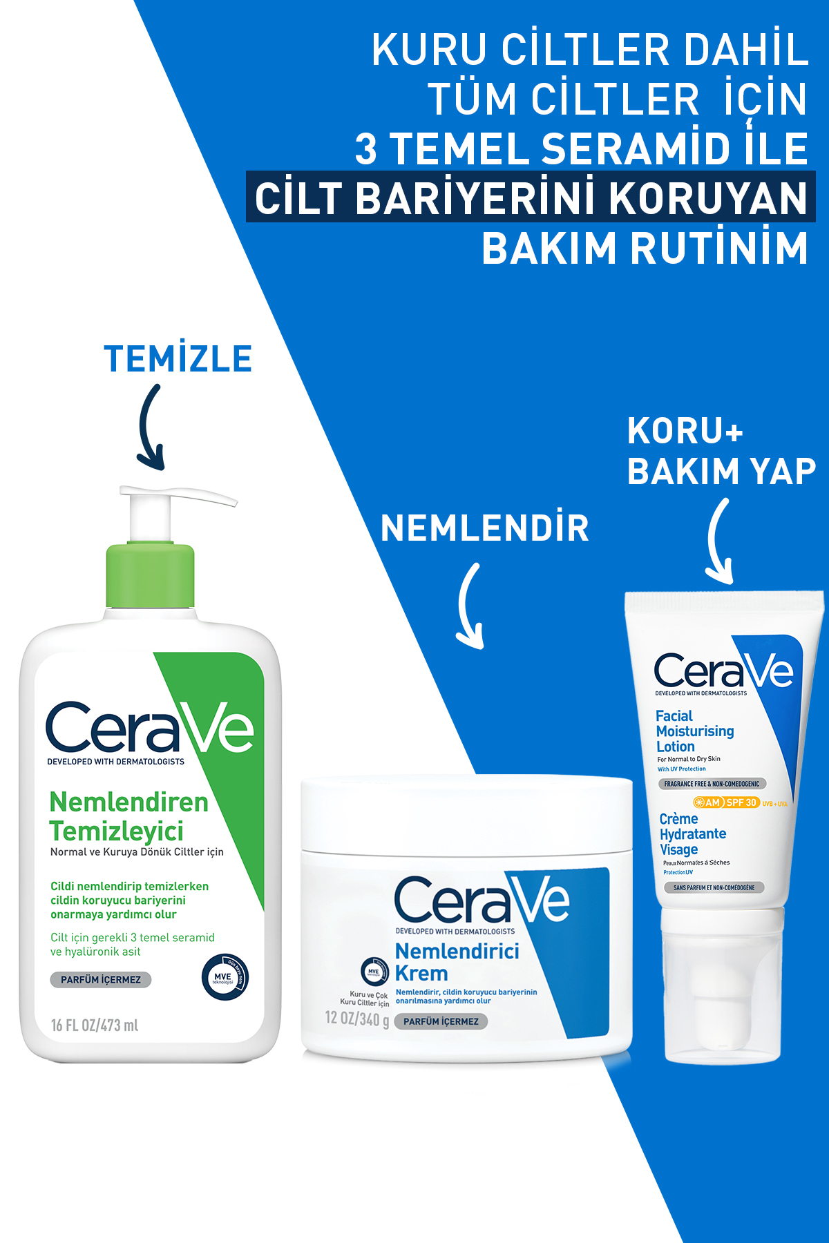 CEREVAKURU CİLTLR SERAMİD-HYALÜRONİK YÜZVÜCT 340GR-