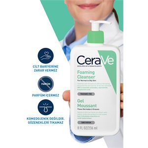 KÖPÜREN TEMİZLEYİCİ İÇERİKLİ YAĞLI CİLTLER  236ML-