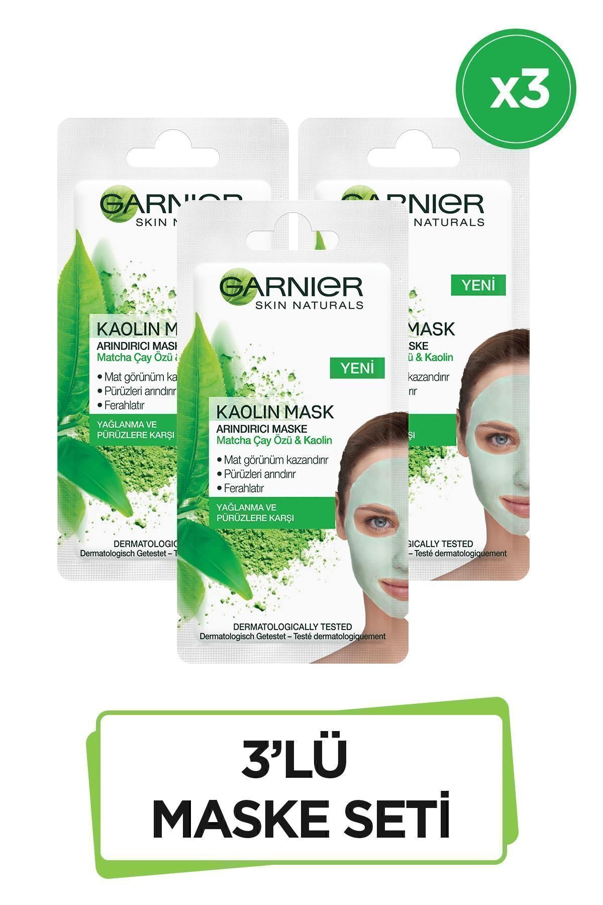 GARNİER SKINACTIVE MASKE MATCHA ÇAY 3 LÜ 8ML-