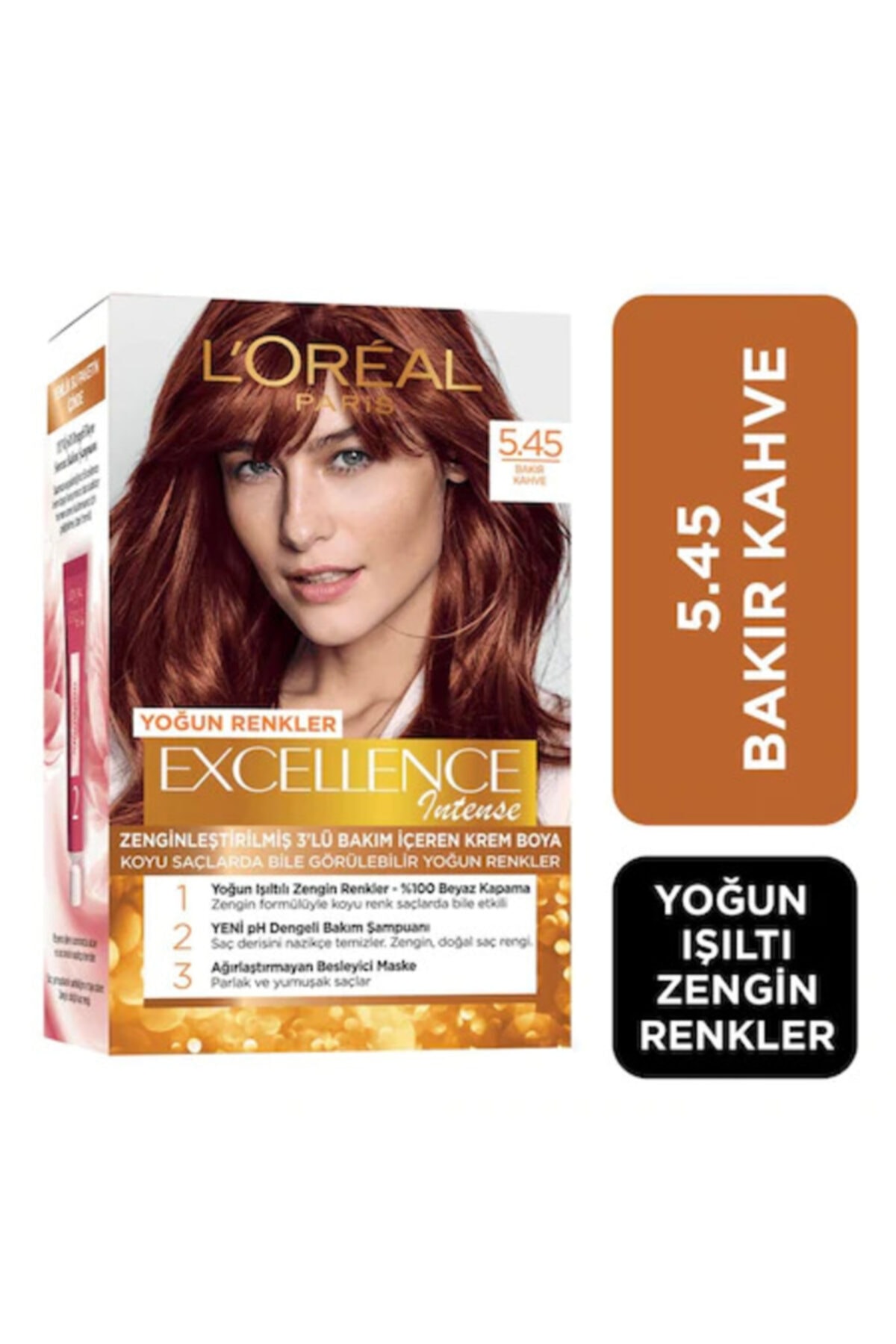LOREAL INTENSE SAÇ BOYASI 5.45 BAKIR KAHVE-
