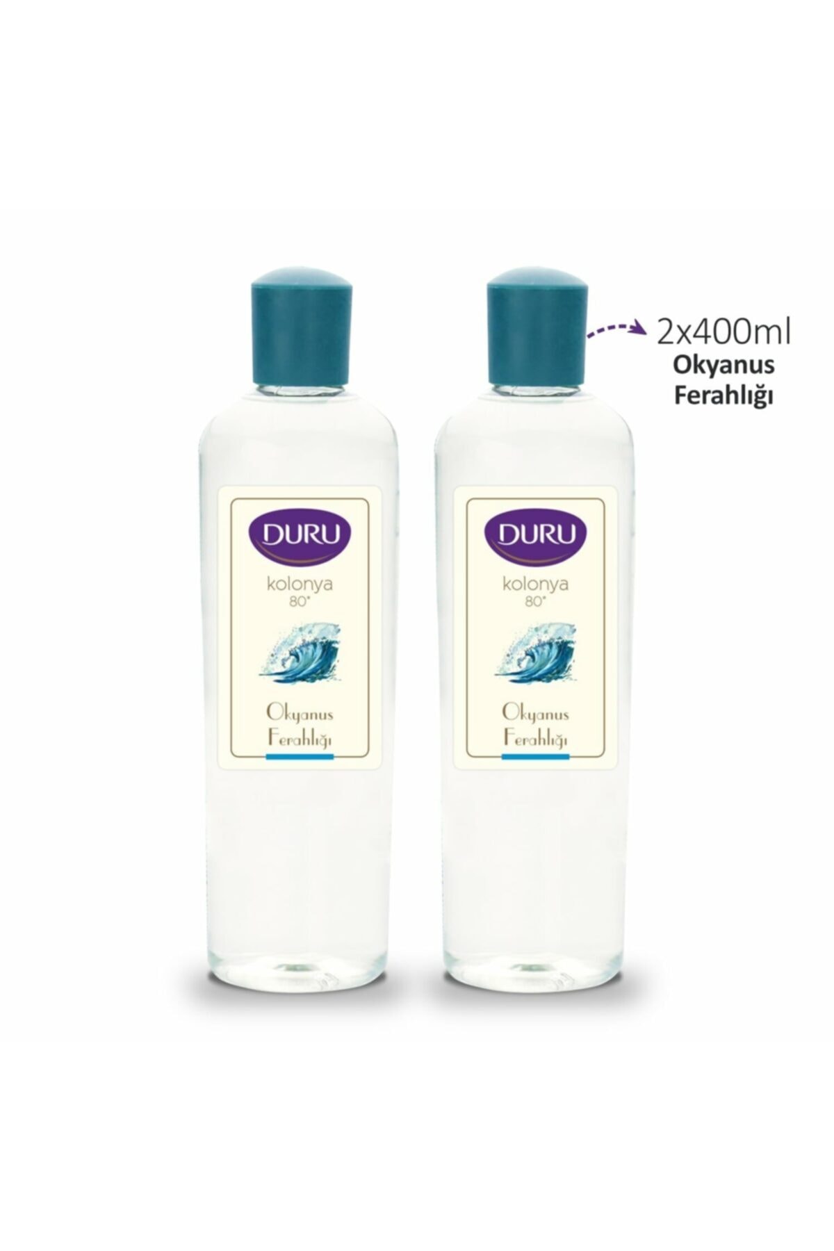 DURU OKYANUS KOLONYA PET ŞİŞE 80 DERECE 2X400ML-