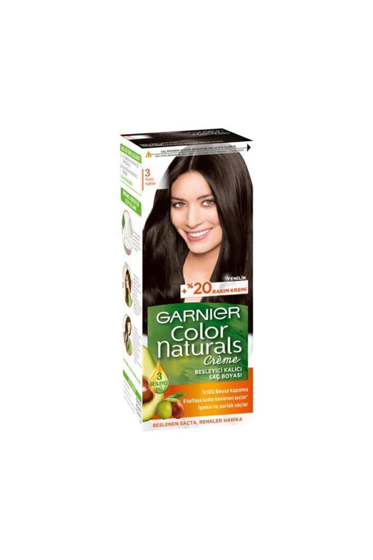 GARNİER SAÇ BOYASI - COLOR NATURALS 3 KOYU KAHVE-