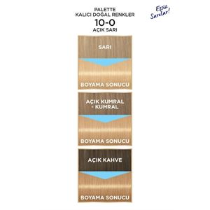 PALETTE KALICI DOĞAL RENKLER 10-0 AÇIK SARI-