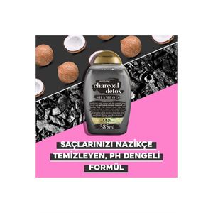 OGX  CHARCOAL DETOX SÜLFATSIZ ŞAMPUAN 385 ML-